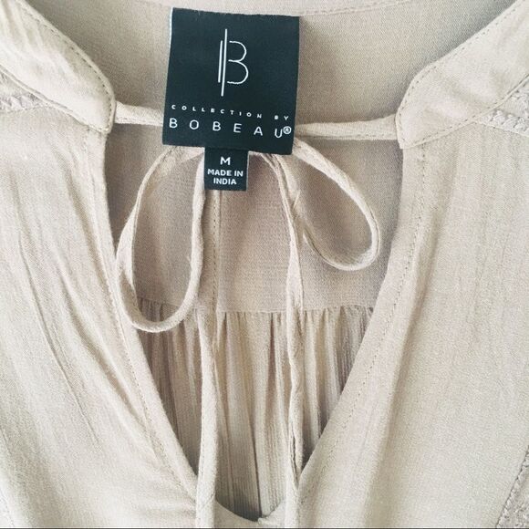 Bobeau Liv Boho 3/4 Sleeve Summer Shirt Dress - Picture 6 of 13